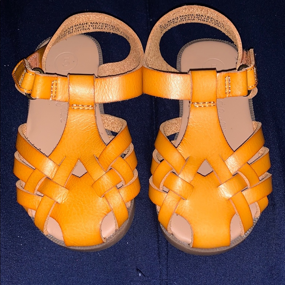 Cat & Jack Mustard Yellow Kids Sandals